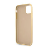 Guess iPhone 11 Skal Saffiano Vintage Script Guld
