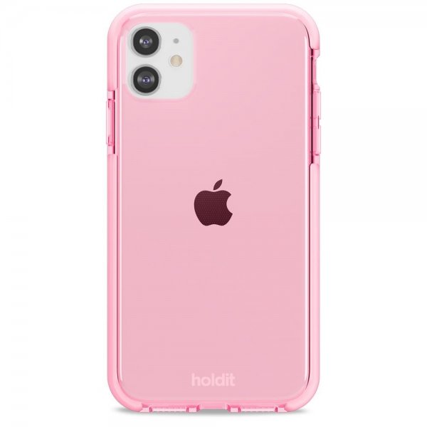 holdit iPhone 11 Skal Seethru Bright Pink