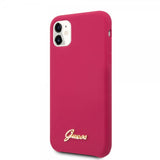 Guess iPhone 11 Skal Silicone Cover Vintage Röd