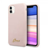 Guess iPhone 11 Skal Silicone Cover Vintage Rosa