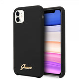 Guess iPhone 11 Skal Silicone Cover Vintage Svart