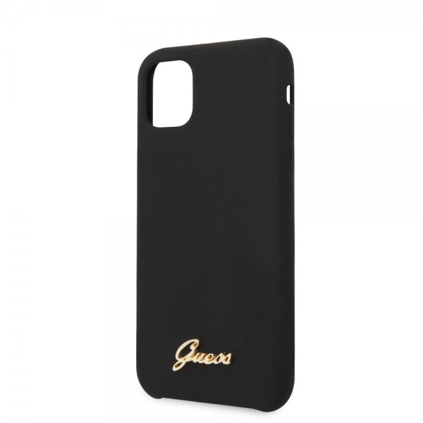 Guess iPhone 11 Skal Silicone Cover Vintage Svart
