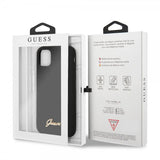 Guess iPhone 11 Skal Silicone Cover Vintage Svart