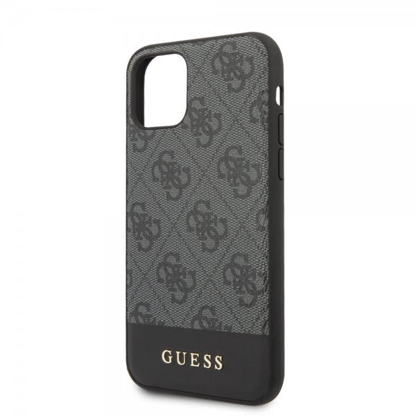 Guess iPhone 11 Skal Stripe Cover Grå