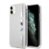 BMW iPhone 11 Skal Stripes Silver Transparent