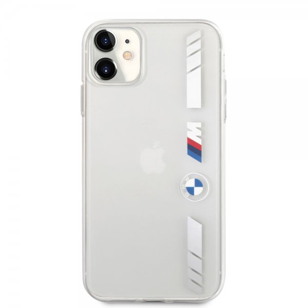 BMW iPhone 11 Skal Stripes Silver Transparent
