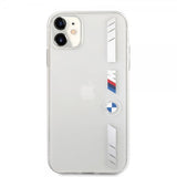 BMW iPhone 11 Skal Stripes Silver Transparent