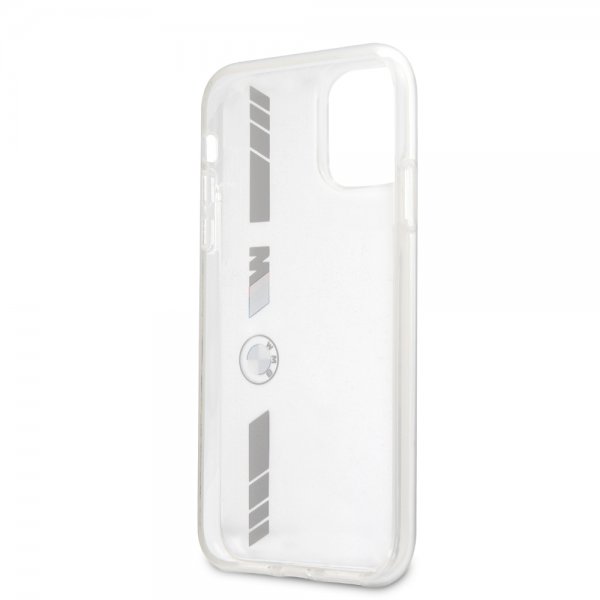 BMW iPhone 11 Skal Stripes Silver Transparent