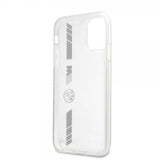 BMW iPhone 11 Skal Stripes Silver Transparent