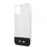 BMW iPhone 11 Skal Tricolor Stripe Transparent