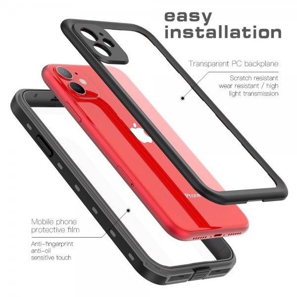 Redpepper iPhone 11 Skal Vattentåligt IP68 Svart