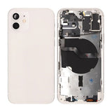iPhone 12 Baksida med Komplett Ram OEM - Vit
