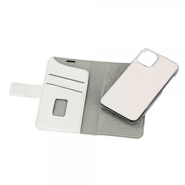 Onsala iPhone 12 Mini Fodral Fashion Edition Löstagbart Skal Saffiano White