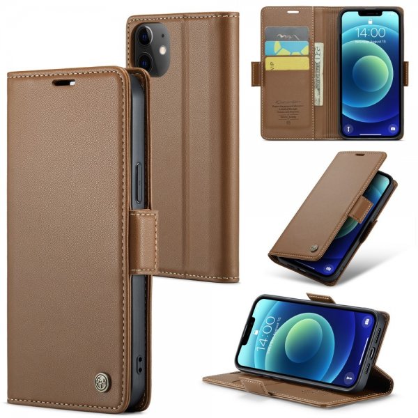 CaseMe iPhone 12/iPhone 12 Pro Fodral 023 Series Brun