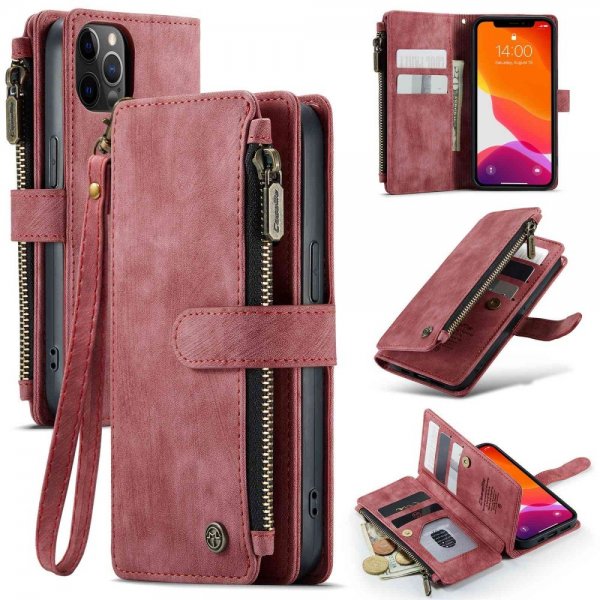 CaseMe iPhone 12/iPhone 12 Pro Fodral C30 Series Röd