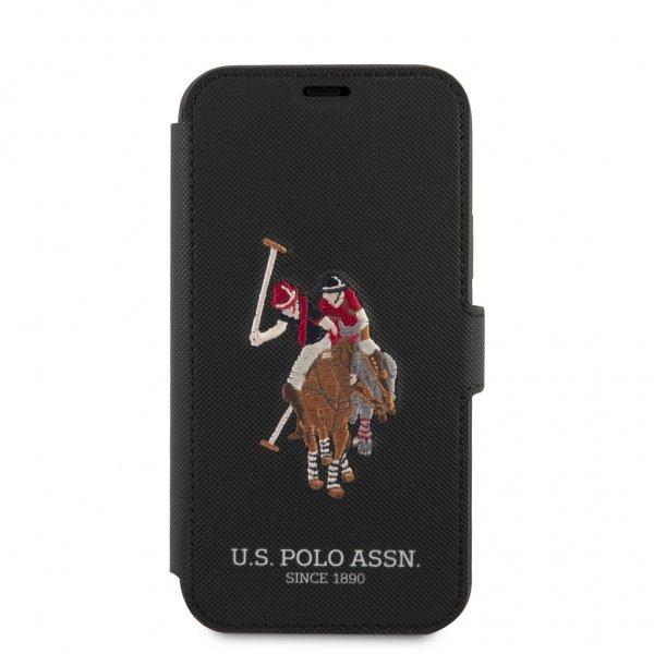 U.S. Polo iPhone 12/iPhone 12 Pro Fodral Embroidery Svart