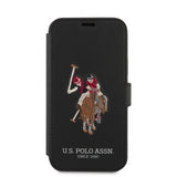 U.S. Polo iPhone 12/iPhone 12 Pro Fodral Embroidery Svart