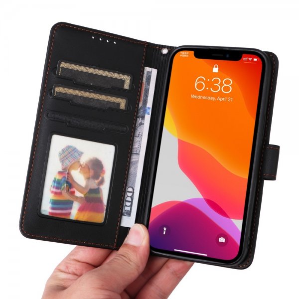 Betopnice iPhone 12/iPhone 12 Pro Fodral med Löstagbart Skal 005 Svart