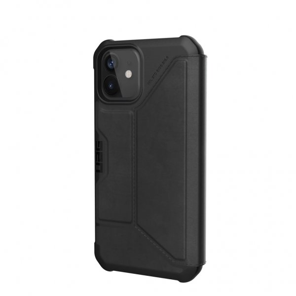Urban Armor Gear (UAG) iPhone 12/iPhone 12 Pro Fodral Metropolis Leather Svart
