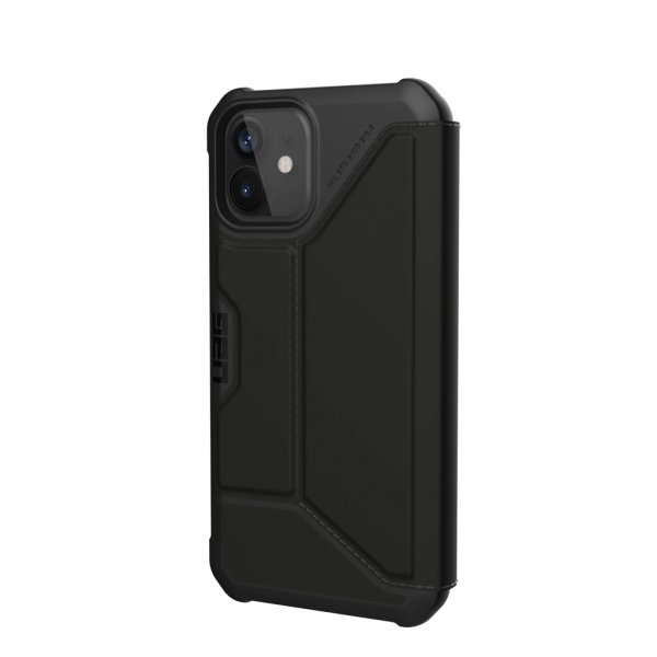 Urban Armor Gear (UAG) iPhone 12/iPhone 12 Pro Fodral Metropolis PU Svart