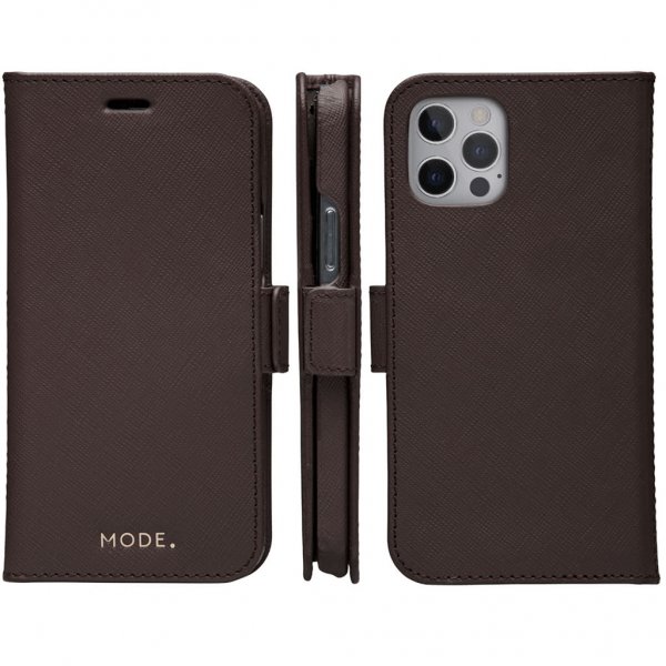 dbramante1928 iPhone 12/iPhone 12 Pro Fodral New York Löstagbart Skal Dark Chocolate