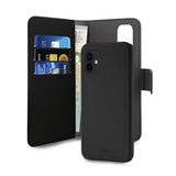 Puro iPhone 12/iPhone 12 Pro Fodral Wallet Detachable 2 in 1 Svart