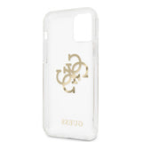 Guess iPhone 12/iPhone 12 Pro Skal 4G Logo Guld Klar