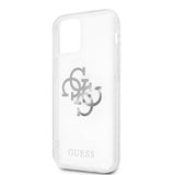 Guess iPhone 12/iPhone 12 Pro Skal 4G Logo Silver Klar