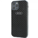 Audi iPhone 12/iPhone 12 Pro Skal Carbon Fiber Svart