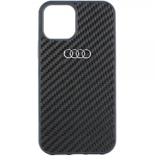 Audi iPhone 12/iPhone 12 Pro Skal Carbon Fiber Svart