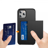 iPhone 12/iPhone 12 Pro Skal Card Slide Blå