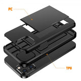 iPhone 12/iPhone 12 Pro Skal Card Slide Svart