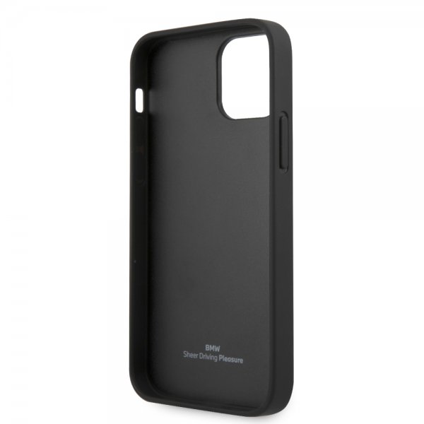 BMW iPhone 12/iPhone 12 Pro Skal Debossed Stripes Svart