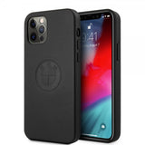 BMW iPhone 12/iPhone 12 Pro Skal Embossed Logo Svart
