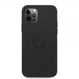 BMW iPhone 12/iPhone 12 Pro Skal Embossed Logo Svart