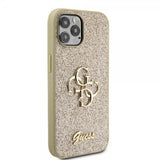 Guess iPhone 12/iPhone 12 Pro Skal Fixed Glitter Guld