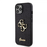 Guess iPhone 12/iPhone 12 Pro Skal Fixed Glitter Svart