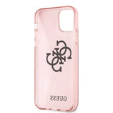 Guess iPhone 12/iPhone 12 Pro Skal Full Glitter Rosa