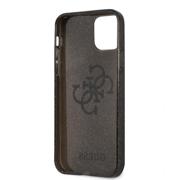 Guess iPhone 12/iPhone 12 Pro Skal Full Glitter Svart