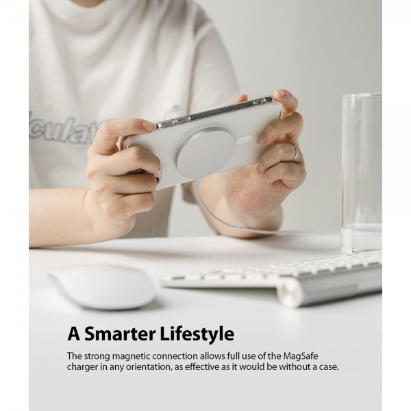 Ringke iPhone 12/iPhone 12 Pro Skal Fusion Magnetic MagSafe Matte Clear