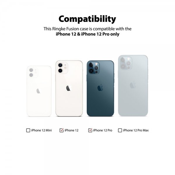 Ringke iPhone 12/iPhone 12 Pro Skal Fusion Matte Clear