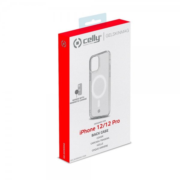 Celly iPhone 12/iPhone 12 Pro Skal GELSKINMAG MagSafe Transparent