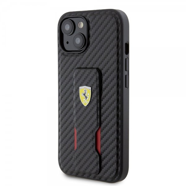 Ferrari iPhone 12/iPhone 12 Pro Skal Grip Stand Function Svart
