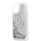Guess iPhone 12/iPhone 12 Pro Skal Liquid Glitter Silver Klar