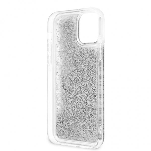 Guess iPhone 12/iPhone 12 Pro Skal Liquid Glitter Silver Klar