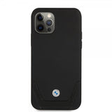 BMW iPhone 12/iPhone 12 Pro Skal Logo Perforerad Svart