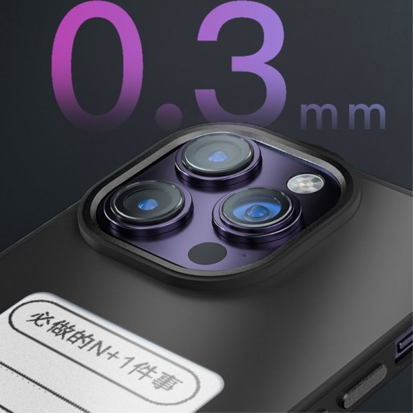 iPhone 12/iPhone 12 Pro Skal med Inbyggd Display E Ink Case Svart
