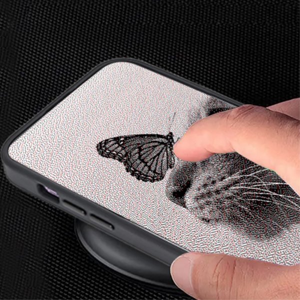 iPhone 12/iPhone 12 Pro Skal med Inbyggd Display E Ink Case Svart