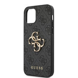 Guess iPhone 12/iPhone 12 Pro Skal Metal Logo Grå