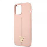 Guess iPhone 12/iPhone 12 Pro Skal Metal Triangle Rosa
